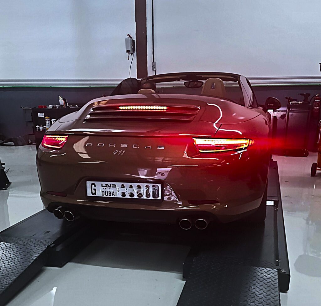 Porsche at Autopolis Garage